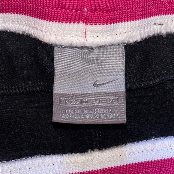 Nike Women's Black Joggers with Pink and White Stripes - Picture 10 of 12